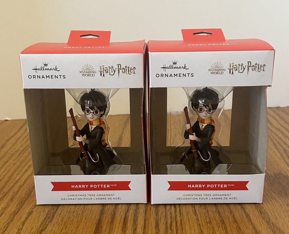 Hallmark Ornament Harry Potter with Quiddich Broom Wizarding World Lot 2
